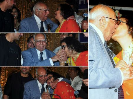 (ছবি) কিশোর কুমার পত্নী লীনাকে গভীর চুম্বন রাম জেঠমালানির?