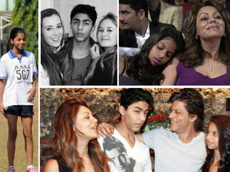 শাহরুখ খানের ছেলে আরিয়ান ও মেয়ে সুহানার কিছু না দেখা ছবি