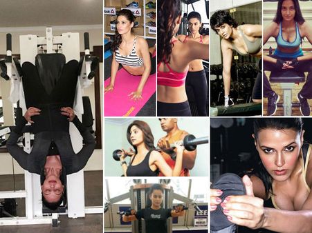বলিউড অভিনেত্রীদের জিমে ওয়ার্ক আউটের কিছু বিরল ছবি!