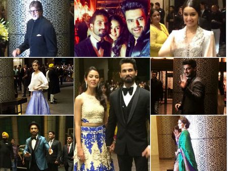 (ছবি) বিগ বি থেকে রণবীর সিং, শাহিদ-মীরার রিসেপশন পার্টিতে চাঁদের হাট