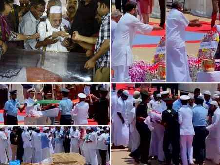 (ছবি) চোখের জলে শেষ যাত্রা এপিজে আব্দুল কালামের