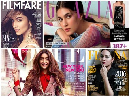 (ছবি) ২০১৬-র জনপ্রিয় ফ্যাশন পত্রিকাগুলির ২০১৬-জানুয়ারি সংখ্যার কভার ছবিতে অন্য মুডে তারকারা!