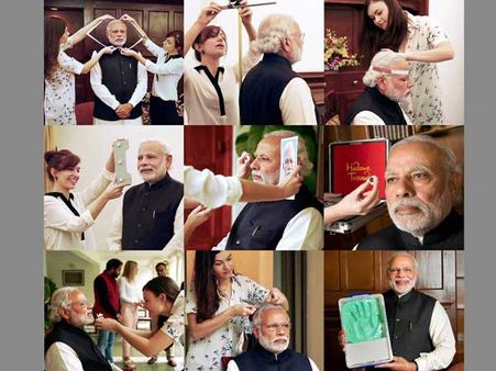 (ছবিতে) মাদাম তুসোর জাদুঘরে এপ্রিলেই মোদীর মোম মূর্তি, মাপ-ঝোপের কাজ চলছে পুরোদমে!