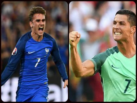 গ্রিজম্যান-রোনাল্দো দ্বৈরথে চরম উন্মাদনা ইউরো ২০১৬ ফাইনাল ঘিরে