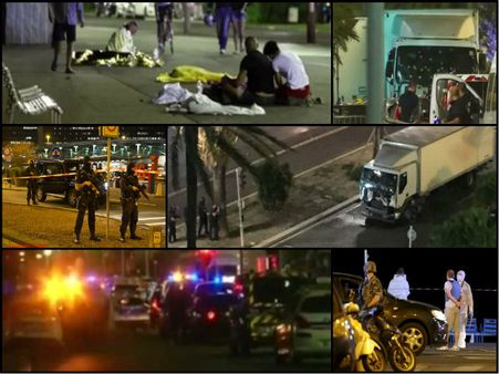 (ছবি) ফ্রান্সের জাতীয় দিবসে নিসে ভয়াবহ সন্ত্রাসের চিত্র একনজরে