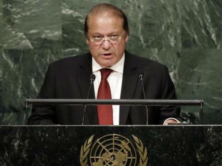 রাষ্ট্রসংঘে বুরহান ওয়ানি কে শহিদ আখ্যা নওয়াজের, কড়া সমালোচনা ভারতের