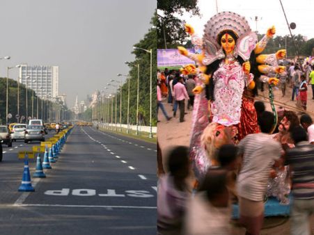 বিসর্জনের আগে সেরা পুজোর গ্র্যান্ড-শো রেড রোডে, অভিনব উদ্যোগ রাজ্য সরকারের