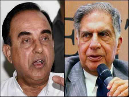 রতন টাটা সবচেয়ে দুর্নীতিগ্রস্ত চেয়ারম্যান : সুব্রহ্মণ্যম স্বামী