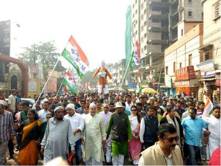 সুদীপ বন্দ্যোপাধ্যায়ের গ্রেফতারের প্রতিবাদে তৃণমূলের বিক্ষোভ মিছিলে উত্তাল রাজ্য