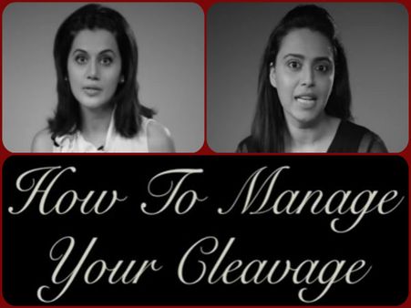 (ভিডিও) ঠিক কতটা ক্লিভেজ দেখানো উচিৎ? তাপসী পান্নু ও স্বরা ভাস্কররের নতুন ভিডিও ভাইরাল