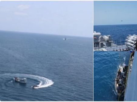 এডেন উপসাগরে জলদস্যুর আক্রমণ থেকে ভারতীয় জাহাজকে রক্ষা করল রণতরী আইএনএস ত্রিশূল