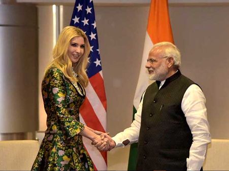 জিই সামিটের ফাঁকে ইভাঙ্কার সঙ্গে বৈঠক প্রধানমন্ত্রী মোদীর