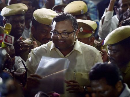 ৬ মার্চ পর্যন্ত কার্তি চিদাম্বরমকে সিবিআই হেফাজতে রাখার নির্দেশ আদালতের