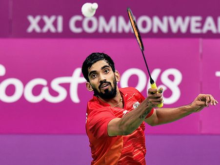 ব্যাডমিন্টন বিশ্ব র‌্যাঙ্কিংয়ে শীর্ষে শ্রীকান্ত, কমনওয়েলথের মাঝেই এল সুখবর