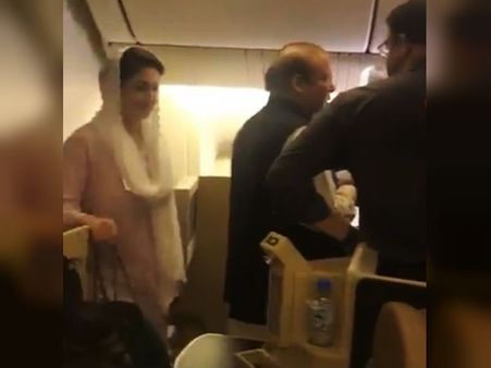 রাতেই গ্রেফতার হলেন নওয়াজ শরিফ ও মরিয়ম নওয়াজ! দেখুন সেই মুহুর্তের ভিডিও