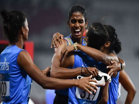 এশিয়ান গেমসে ভারতের ১৩ তম স্বর্ণপদক জয়, এবার মহিলাদের ৪০০ মিটার রিলেতে সোনা