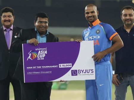 এশিয়া কাপ ২০১৮, রানের শিখরে থেকে ম্যান অব দ্য টুর্নামেন্ট, কী বলছেন 'গব্বর'