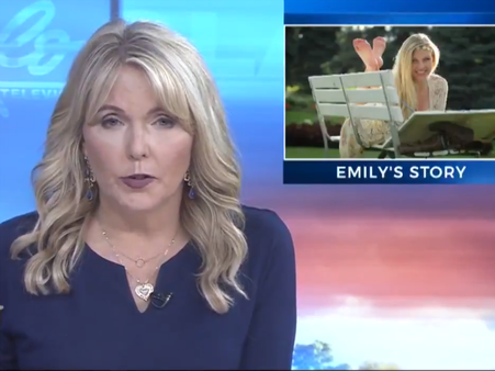 নিজের মেয়ের মৃত্যু সংবাদ পাঠ করলেন সঞ্চালিকা, দেখুন ভাইরাল ভিডিও