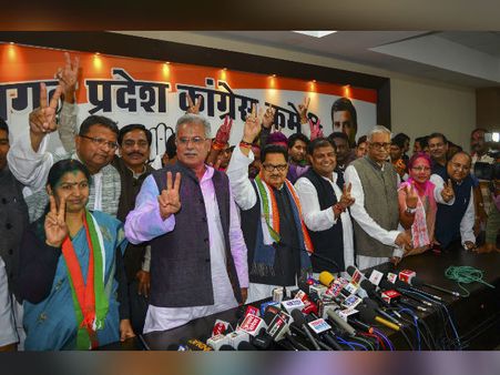 ছত্তিশগড়ে মুখ্যমন্ত্রী পদে দাবিদার চারজন! কে বসছেন আজ তখতে