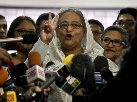 বিপুল ভোটে জয়ী শেখ হাসিনা! ইতিহাস তৈরি করে তখতেই থেকে গেলেন 'লৌহমানবী'