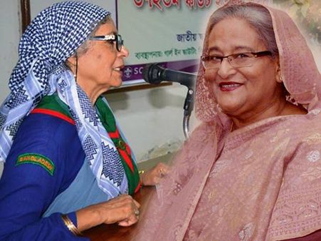 ৫০ বছর পর দুই বান্ধবীর দেখা, পুরনো সেই দিনের কথায় মজলেন শেখ হাসিনা