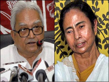 বাংলায় বিজেপি-আরএসএসকে ডেকে এনেছেন মমতা, ব্রিগেড সভা থেকে বিমান-গর্জন