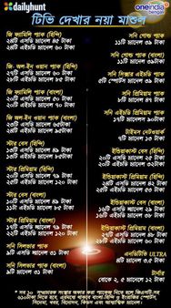 Info graphics-  টিভি চ্য়ানেলের নয়া মাশুল নিয়ে বিভ্রান্তিতে পড়েছেন, দেখে নিন এই দামের তালিকা 