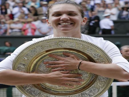 সেরেনাকে হারিয়ে প্রথমবারের জন্য উইম্বলডনের রানি হালেপ