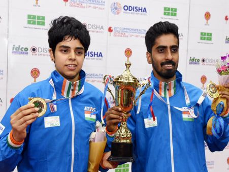 কমনওয়েলথ টিটি চ্য়াম্পিয়নশিপের মিক্সড ডবলসে ভারতের সোনা