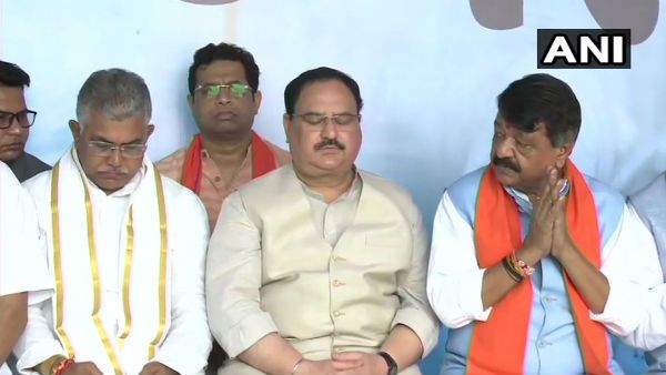 দলের নিহত কর্মীদের আত্মার শান্তি কামনায় তর্পণ বিজেপি সভাপতি জেপি নাড্ডার, সঙ্গী দিলীপ-মুকুলরা