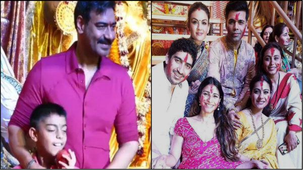 মুখার্জি বাড়িতে অজয়ের জামাই আদর থেকে কাজল-রানিদের সিঁদুর খেলা! দেখুন পুজোর অ্যালবাম