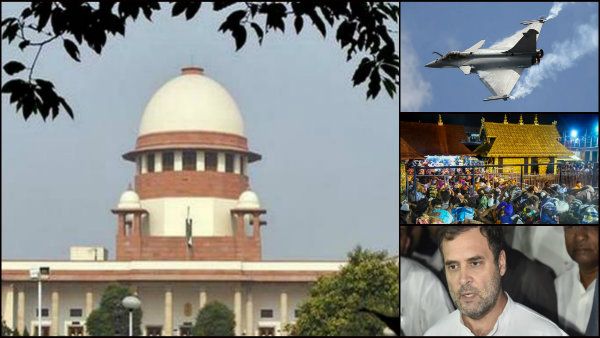 শবরীমালা মামলা গেল বৃহত্তর বেঞ্চে, রাফালে মামলা খারিজ, রাহুল গান্ধীর বিরুদ্ধে মামলাও খারিজ