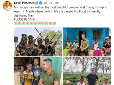 অসমের বন্যা বিধ্বস্ত মানুষদের জন্য প্রাক্তন ইংল্যান্ড অধিনায়কের প্রার্থনা