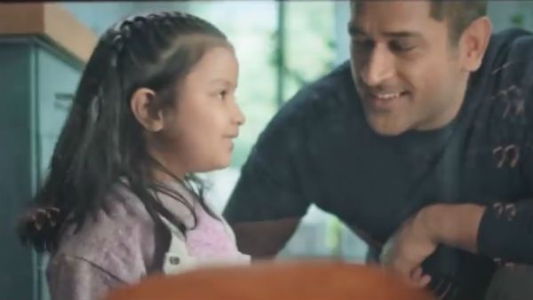 বিজ্ঞাপনে এই প্রথম ধোনি-জিভা কেমিষ্ট্রি, দেখুন ক্যামেরার সামনে কেমন অভিনয় জিভার