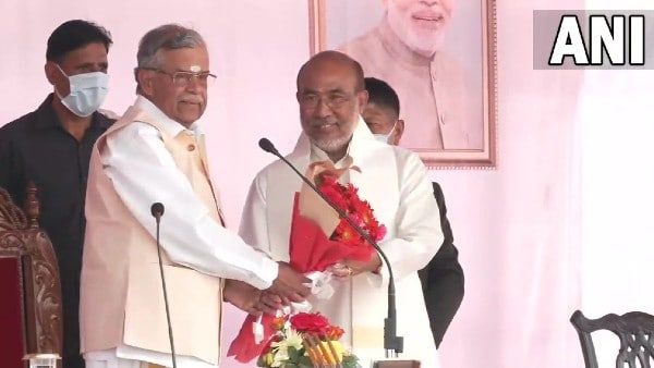 জল্পনার অবসান, মণিপুরের মুখ্যমন্ত্রী হিসাবে শপথ নিলেন এন বীরেন সিং