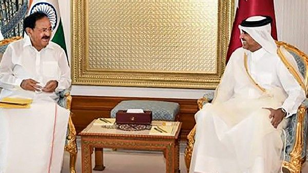 নুপুর শর্মা বিতর্কের মাঝেই, কাতারের প্রধানমন্ত্রীর সঙ্গে বৈঠক করলেন ভারতের উপরাষ্ট্রপতি