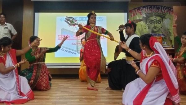 দেবীপক্ষে মহিষাসুরমর্দিনী, উলুবেড়িয়া কলেজে প্রাক-শারদোৎসব