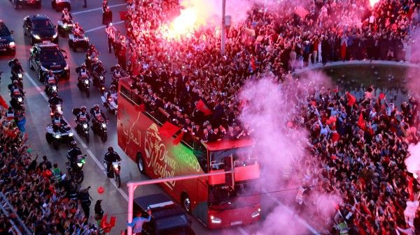 বিশ্বকাপ জিততে না পারলেও রাজকীয় ভাবে বরণ করা হল ইতিহাস তৈরি করে চতুর্থ স্থানে শেষ করা মরক্কোকে