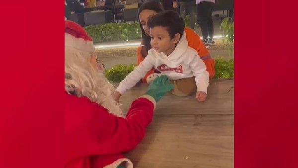 বড়দিনের আগেই সান্টার সঙ্গে ক্রিসমাস উদযাপন করছেন শুভশ্রী ও ইউভান, দেখুন ভিডিও