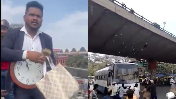 উড়ালপুল থেকে হঠাৎ টাকার বৃষ্টি! নোট সংগ্রহের হিড়িকে ট্রাফিক জ্যাম রাস্তায়