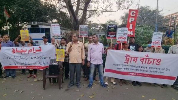 কলকাতার ‘নস্টালজিয়া’ ট্রামকে বাঁচাবে কলকাতাই, তৃণমূল সরকারের বিরুদ্ধে পথে নামল সিপিএম