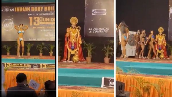 হনুমানজির মূর্তির সামনে শরীর প্রদর্শন মহিলাদের! বিজেপিকে শালীনতার বার্তা কংগ্রেসের