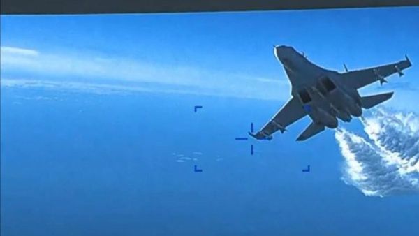 মার্কিন MQ-9 ড্রোনের দিকে ধেয়ে আসছে রাশিয়ান Su-27! রইল রোমহর্ষক সেই মুহূর্ত