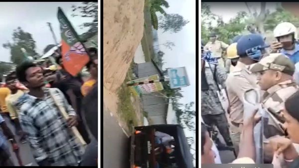 বিজেপির মিছিলে এলোপাথাড়ি বোমা! পরিস্থিতি সামলাতে শূন্যে গুলি কেন্দ্রীয় বাহিনীর