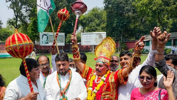 কর্নাটক নির্বাচনের ফলাফল ২০২৩: জয়ের খবরে উল্লাস! কর্নাটক কংগ্রেসের অফিসে উঠল বজরংবলির স্লোগান