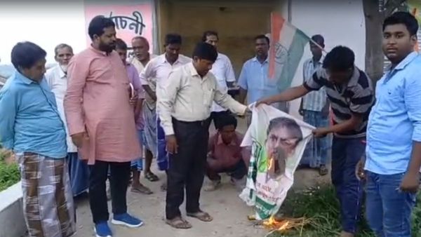 বায়রনের তৃণমূল যোগে ফুঁসছে সাগরদিঘি! কোথাও ছেঁড়া হল ব্যানার, কোথাও আবার পোড়ানো হল ছবি