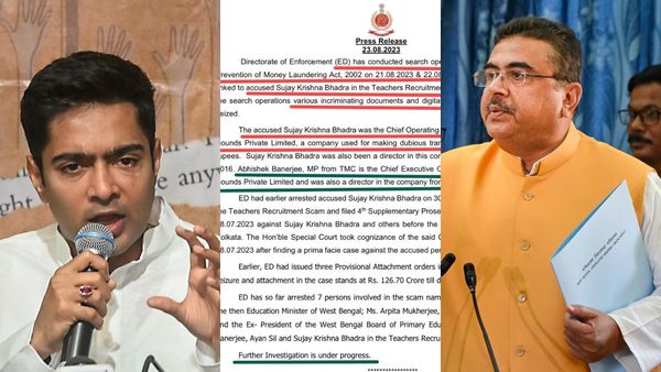 Suvendu vs Abhishek: ইডির বিবৃতি দেখিয়ে খোঁচা শুভেন্দুর, পাল্টা দিতে দেরি করলেন না অভিষেক