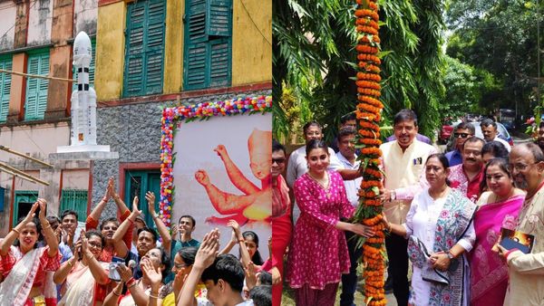 Khuti Puja: পুজোয় অঙ্কুশকে নিয়ে কোথায় ভোগ খাবেন ঐন্দ্রিলা? শহরের খুঁটিপুজোয় চমক চন্দ্রযান-৩