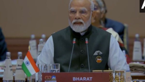 G20 Summit 2023: বিশ্ব নেতাদের মঞ্চে মোদীর সামনে 'ভারত'! রইল সেই ছবি