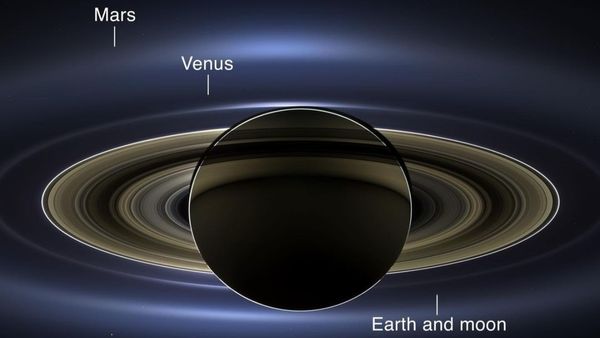 NASA in Saturn: শনি গ্রহের অত্যাশ্চর্য ছবি সামনে আনল নাসা, পৃথিবী ও চাঁদও ধরা দিল অন্যরূপে